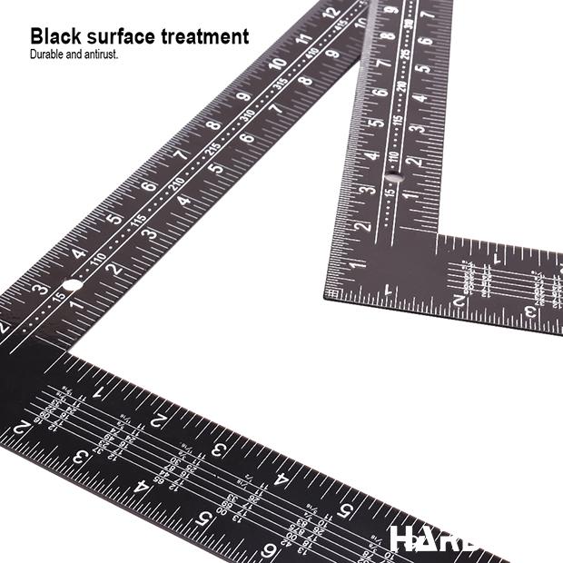 Esquadro de Aço HARDEN 600x400mm (23,62x15,75") Espessura 2,0mm com Graduação Impressa