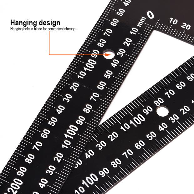 Esquadro de Aço HARDEN 600x400mm (23,62x15,75") Espessura 2,0mm com Graduação Impressa