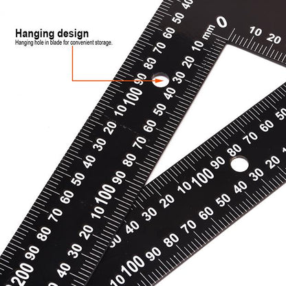 Esquadro de Aço HARDEN 600x400mm (23,62x15,75") Espessura 2,0mm com Graduação Impressa