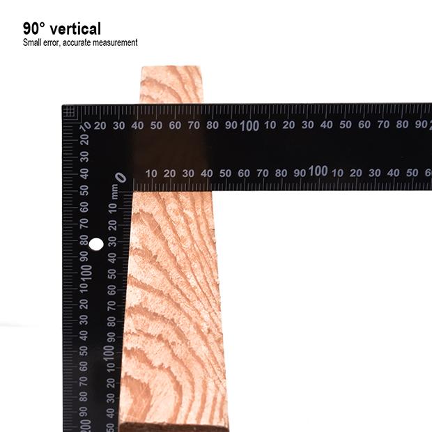 Esquadro de Aço HARDEN 600x400mm (23,62x15,75") Espessura 2,0mm com Graduação Impressa