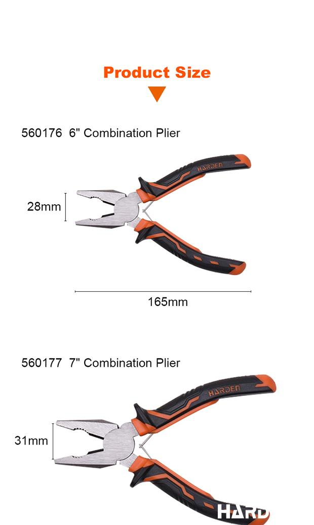 Alicate Universal HARDEN – Cabo Antiderrapante Bicolor