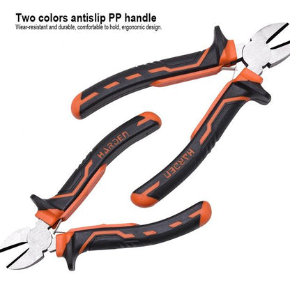 Alicate de Corte Diagonal Harden 6" (150 mm) e 8" (200 mm) – Aço Carbono com Cabo Antiderrapante