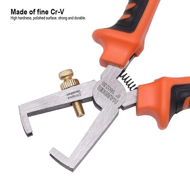 Alicate Decapador HARDEN 6" (152 mm) – Corte, Decapagem e Crimpagem com Alta Precisão