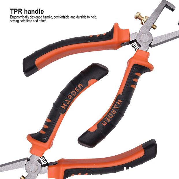 Alicate Decapador HARDEN 6" (152 mm) – Corte, Decapagem e Crimpagem com Alta Precisão