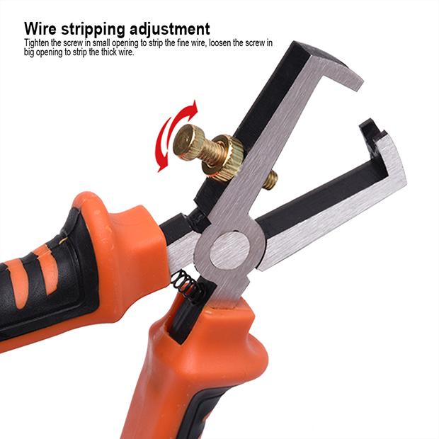 Alicate Decapador HARDEN 6" (152 mm) – Corte, Decapagem e Crimpagem com Alta Precisão