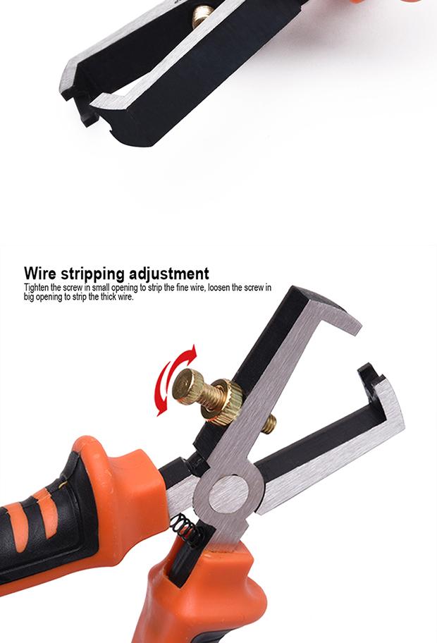 Alicate Decapador HARDEN 6" (152 mm) – Corte, Decapagem e Crimpagem com Alta Precisão