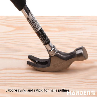 Martelo de Unha HARDEN com Cabo Tubular em Aço e Empunhadura Emborrachada – Modelos 250g e 450g