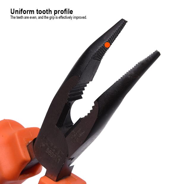 Alicate Bico Torto 150 mm (6") Harden – Aço CRV, Cabo Ergonômico e Acabamento Anticorrosão