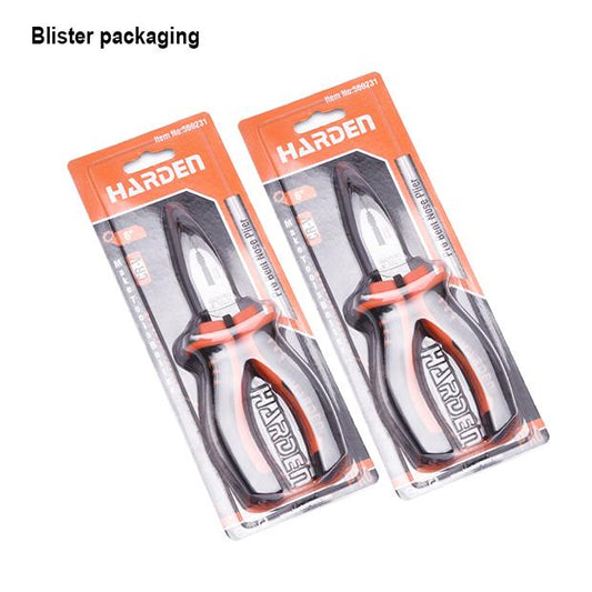 Alicate Bico Torto 150 mm (6") Harden – Aço CRV, Cabo Ergonômico e Acabamento Anticorrosão