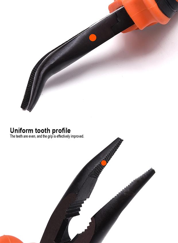 Alicate Bico Torto 150 mm (6") Harden – Aço CRV, Cabo Ergonômico e Acabamento Anticorrosão