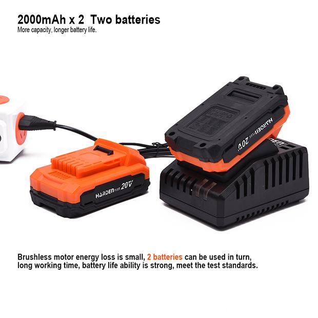 Parafusadeira Sem Fio 20V (com 2 baterias e bolsa de nylon)