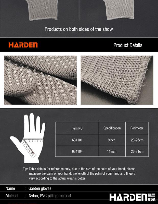 Luva de Jardinagem 230 mm (9”) Harden – Conforto, Ventilação e Punho de Alta Elasticidade