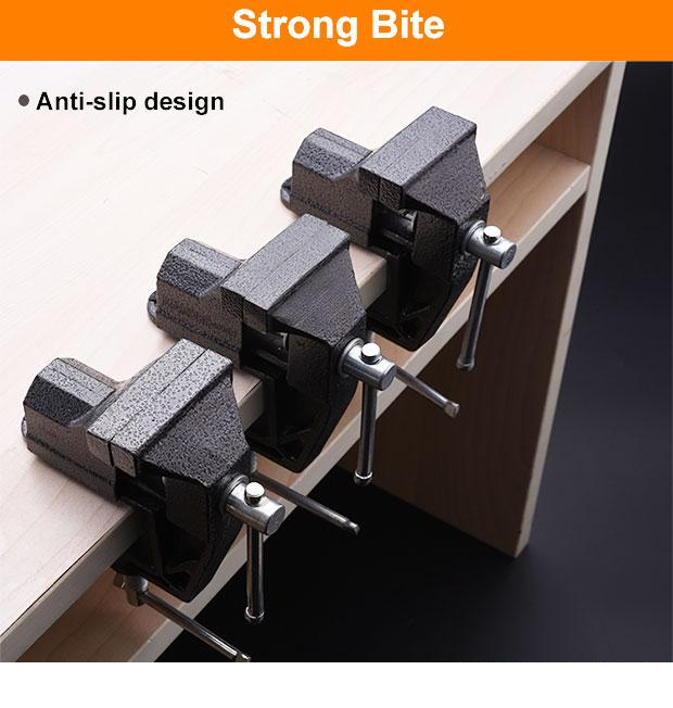 HARDEN Torno de Bancada Mini 50 mm em Aço Fundido – Compacto e Resistente