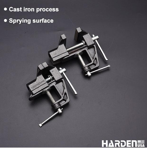 HARDEN Torno de Bancada Mini 50 mm em Aço Fundido – Compacto e Resistente