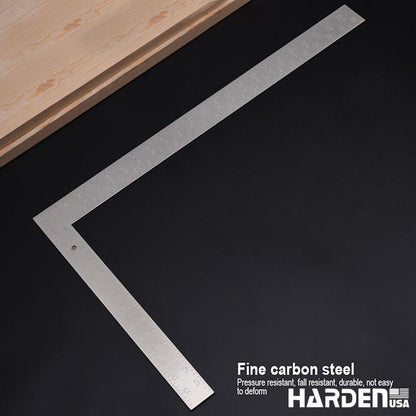 Esquadro de Aço Médio Carbono HARDEN 600x400mm (23,62x15,75") com Graduação em Alto-Relevo