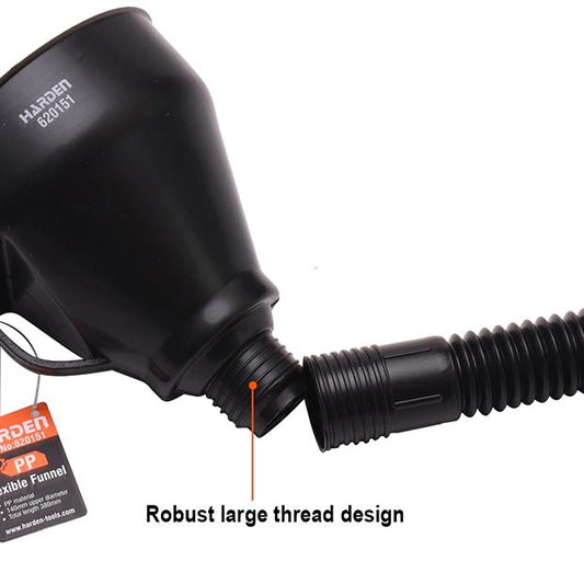 Funil Flexível HARDEN 140×380 mm – Alto Alcance, Estrutura Reforçada e Uso Profissional
