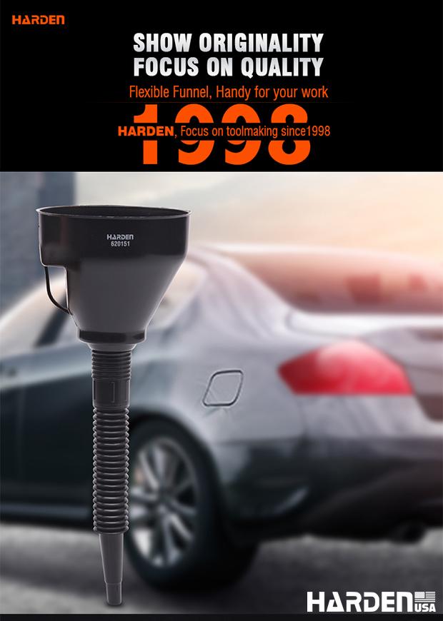 Funil Flexível HARDEN 140×380 mm – Alto Alcance, Estrutura Reforçada e Uso Profissional