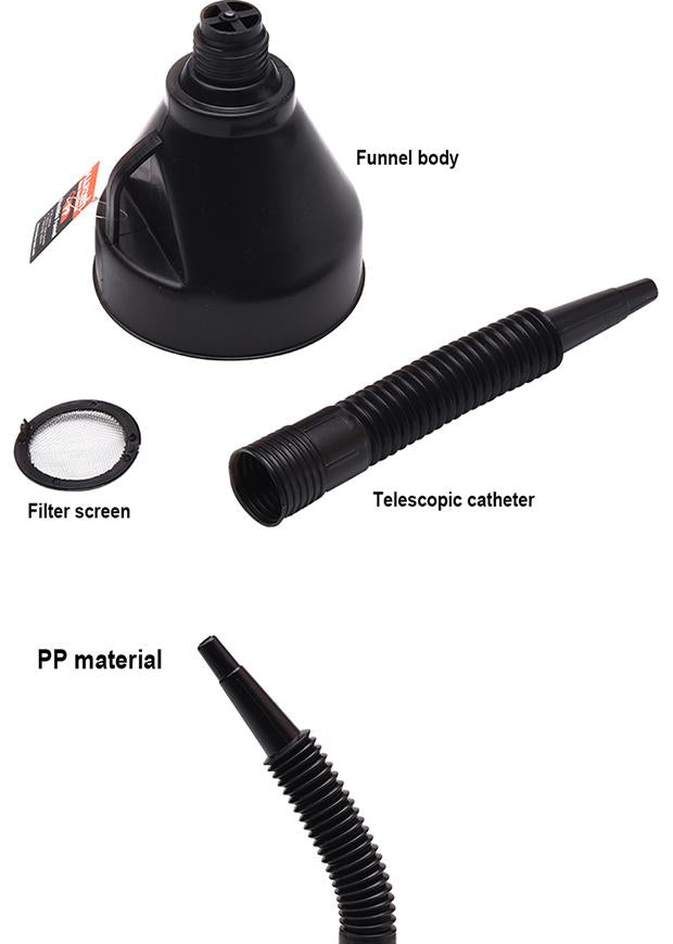 Funil Flexível HARDEN 140×380 mm – Alto Alcance, Estrutura Reforçada e Uso Profissional