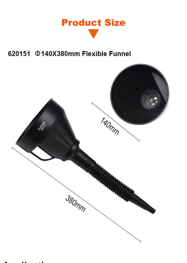 Funil Flexível HARDEN 140×380 mm – Alto Alcance, Estrutura Reforçada e Uso Profissional