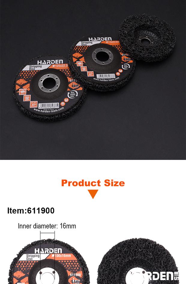 Disco Strip HARDEN para Remoção de Ferrugem, Tinta e Solda – Alta Performance com Base de Fibra