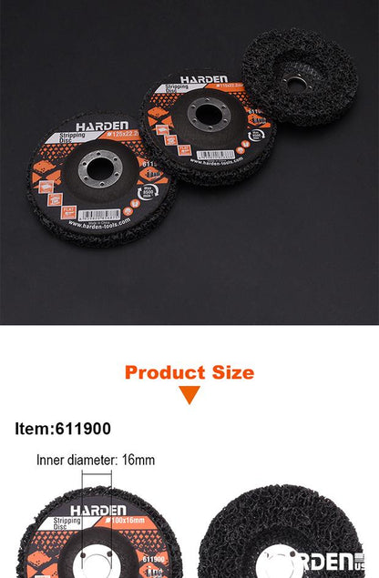 Disco Strip HARDEN para Remoção de Ferrugem, Tinta e Solda – Alta Performance com Base de Fibra