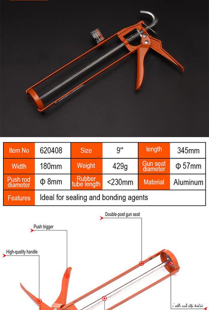 Aplicador de Silicone 15'' HARDEN em Alumínio com Alta Pressão