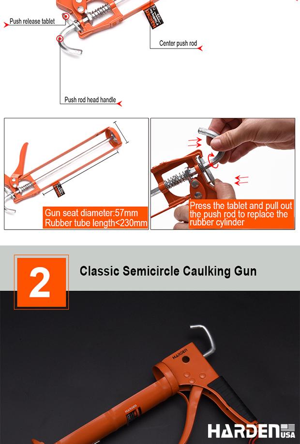 Aplicador de Silicone 15'' HARDEN em Alumínio com Alta Pressão