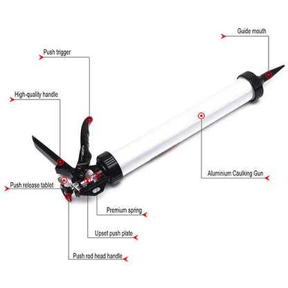 Aplicador de Silicone 15'' HARDEN em Alumínio com Alta Pressão