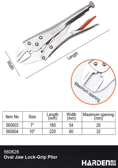 Alicate Lock-Grip de Mandíbula Oval 10"