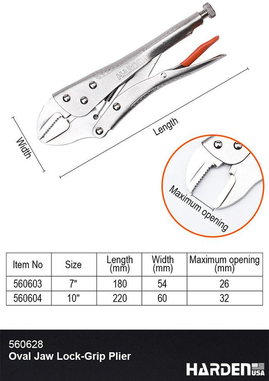 Alicate Lock-Grip de Mandíbula Oval 10"