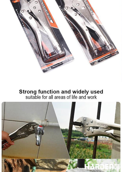 Alicate de Pressão HARDEN – Bico Reto e Abaulado em Aço Niquelado (7” e 10”)