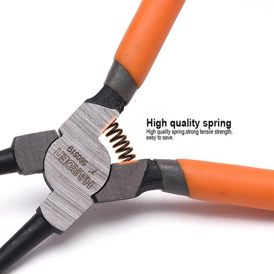 Jogo de Alicates para Anéis de Retenção 180 mm (7”) 4 Peças HARDEN em Aço Carbono Forjado