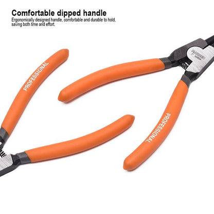 Jogo de Alicates para Anéis de Retenção 180 mm (7”) 4 Peças HARDEN em Aço Carbono Forjado