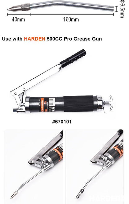 Mangueira de Graxa Harden 160 mm em Aço Reforçado para Engraxadeiras