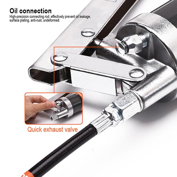 Pistola de Graxa Harden 500CC com Cabeçote Reforçado e Empunhadura Ergonômica