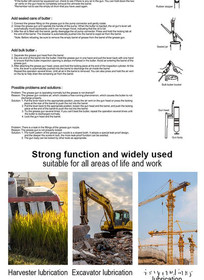 Pistola de Graxa Harden 500CC com Cabeçote Reforçado e Empunhadura Ergonômica
