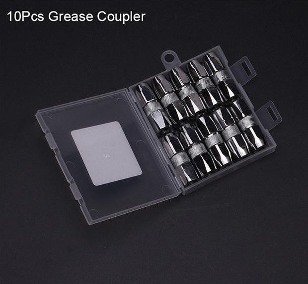 Jogo com 10 Engates de Graxa HARDEN – Conexão Rápida com Válvula Interna Antivazamento