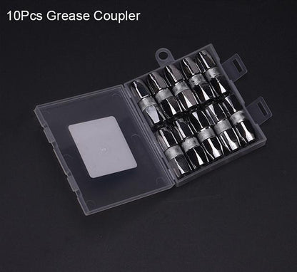 Jogo com 10 Engates de Graxa HARDEN – Conexão Rápida com Válvula Interna Antivazamento