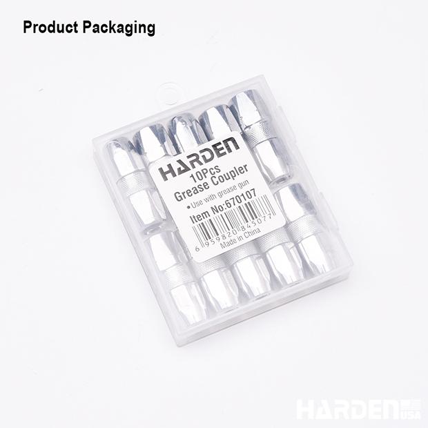 Jogo com 10 Engates de Graxa HARDEN – Conexão Rápida com Válvula Interna Antivazamento