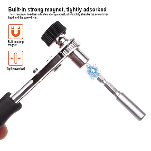 Conjunto de Chave de Catraca e Pontas de Chave de Fenda com 39 Peças