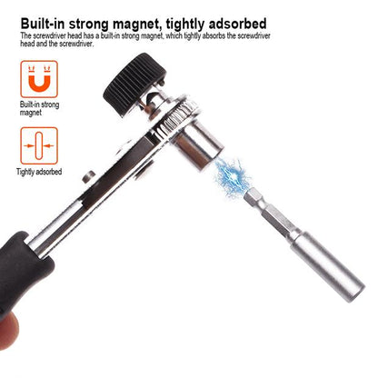 Conjunto de Chave de Catraca e Pontas de Chave de Fenda com 39 Peças