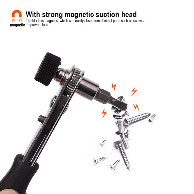 Conjunto de Chave de Catraca e Pontas de Chave de Fenda com 39 Peças