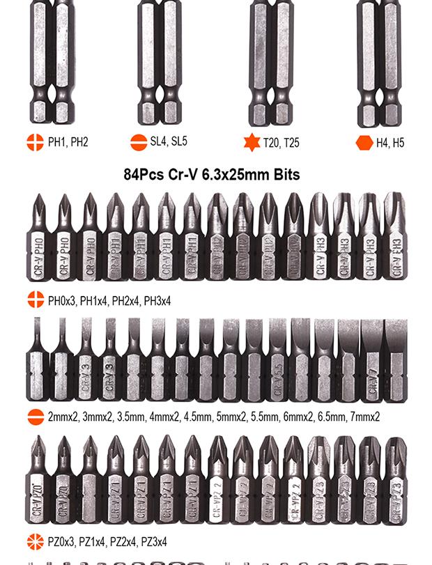Conjunto de Chave de Catraca e Pontas de Chave de Fenda com 39 Peças