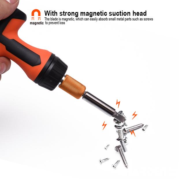 Jogo de Chave Catraca Tipo T com Bits HARDEN 46 Peças – Encaixe 1/4” (6,35 mm)