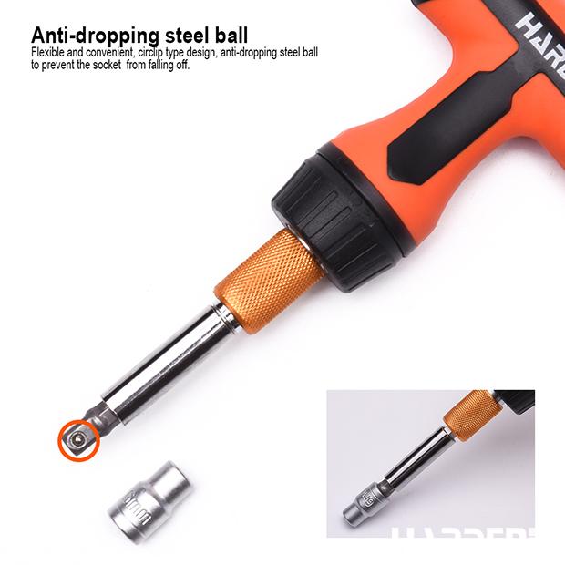 Jogo de Chave Catraca Tipo T com Bits HARDEN 46 Peças – Encaixe 1/4” (6,35 mm)