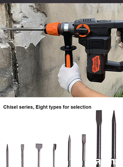 Talhadeira Encaixe Sextavado 17 mm x 280 mm HARDEN para Martelete Elétrico – Ponta ou Chata