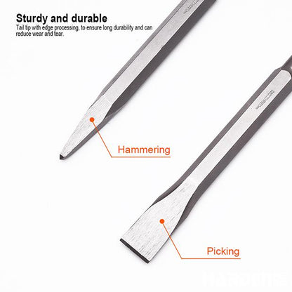 Talhadeira Encaixe Sextavado 17 mm x 280 mm HARDEN para Martelete Elétrico – Ponta ou Chata