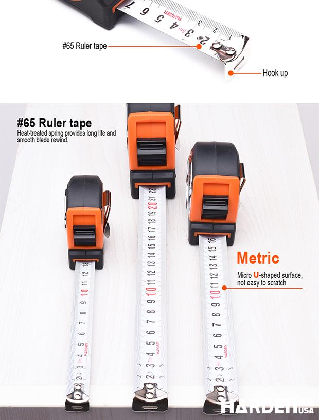 Trena Métrica Harden – Corpo Emborrachado Antichoque e Fita de Aço Reforçada (Todos os Modelos)