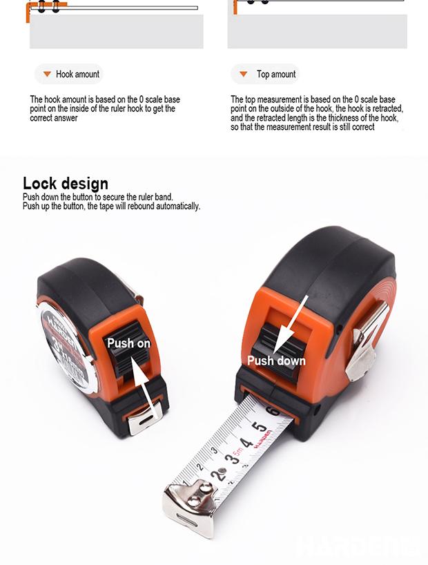 Trena Métrica Harden – Corpo Emborrachado Antichoque e Fita de Aço Reforçada (Todos os Modelos)