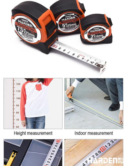 Trena Métrica Harden – Corpo Emborrachado Antichoque e Fita de Aço Reforçada (Todos os Modelos)